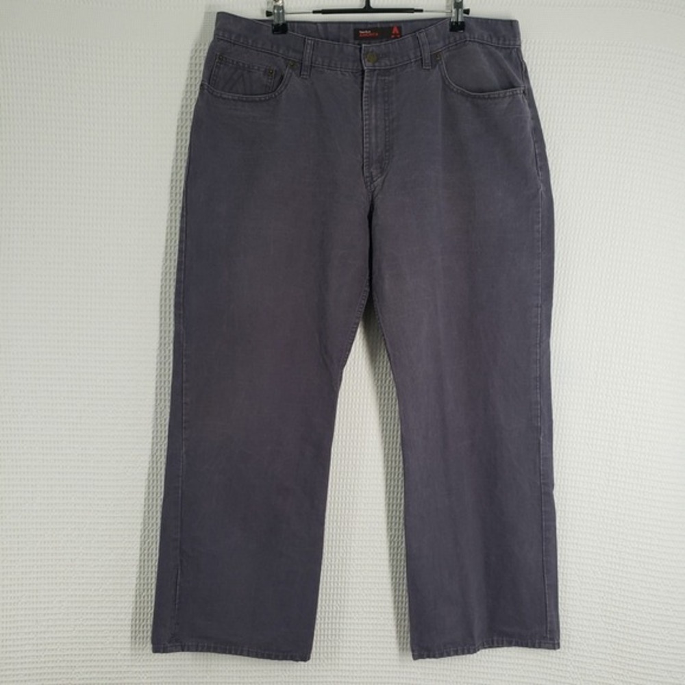Vintage Perry Ellis‎ America Jeans Mens 35x27 Gray Relaxed Straight Denim Y2K